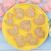 8Pcs Plastic Biscuit Molds Cookie Stamps DIY Cake Molds Kitchen Cooking Tool
