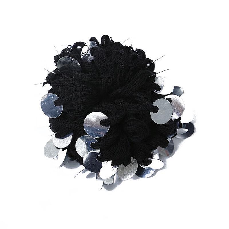 Стеганая бейсболка из ПУ-кожи с помпоном из перьев Adjustable