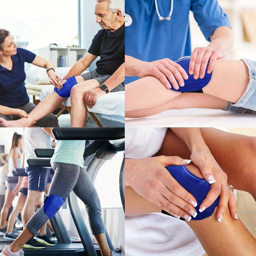 Knee Ice Pack for Injuries, Reusable Knee Cold Gel Pack Wrap Around Knee Cold Hot Compress for Knee Replacement Surgery Recovery