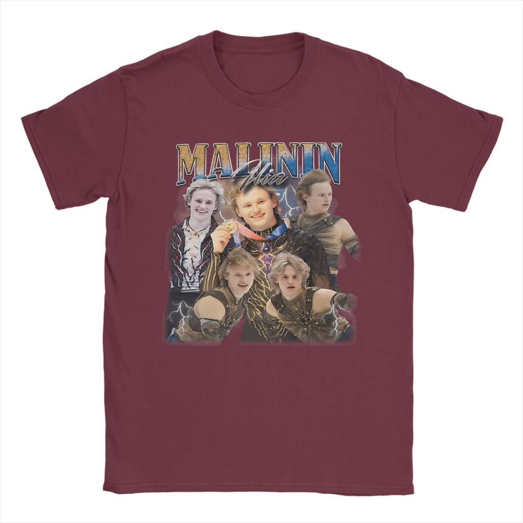 Unisexs Quad God Malinin T Shirt  100 Cotton Tops Vintage Short Sleeve Round Collar Tee Shirt Big Size TShirt