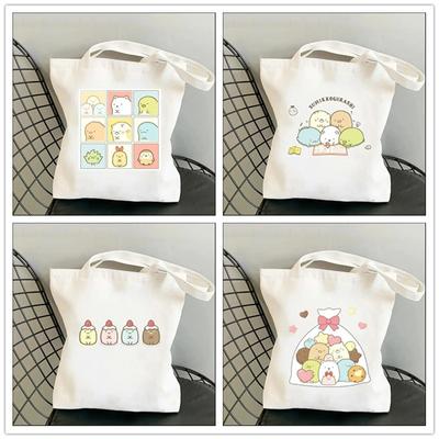 Pattern Women Canvas Tote Bags  Shoulder Shopping Bag Fashion Girl Handbag Foldable Lady Purse
