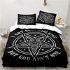 Baphomet Satan Demon Evil Duvet Cover Set Horror Evil Monster Bedding Set Full King Size Comforter Cover Christmas Navidad Gift