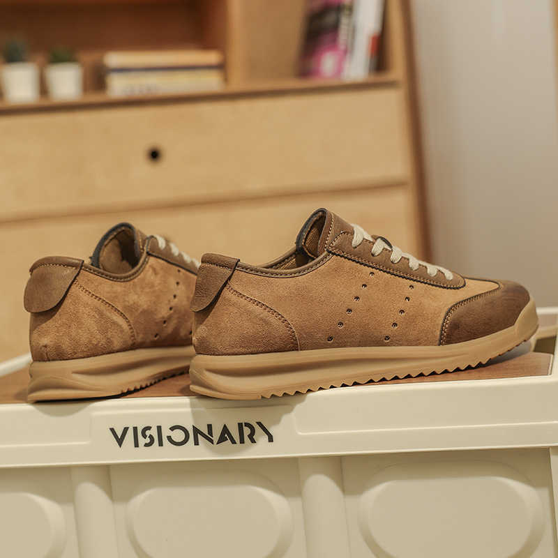 Round Nose Chunky Breathable Shoes For Men Men's Dress Wedding Shoes Low Heel Sneakers Sports Comfortable Overseas