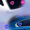 SEAMETAL LED Car Window Ambient Lamp Solar Energy Wiring Free Glowing Heart Atmosphere Neon Light Car Interior Decoration Accessories