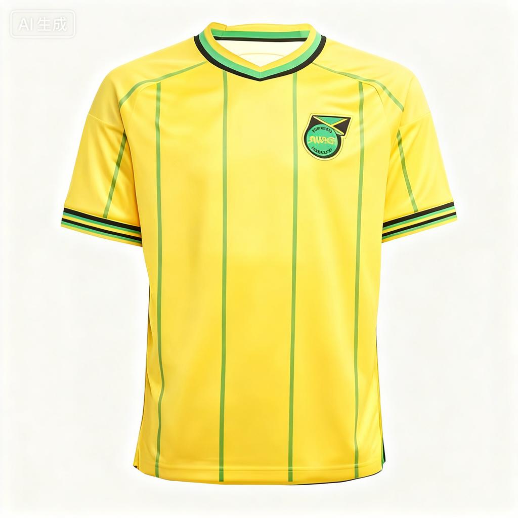Nou Tricou de Fotbal Jamaica pentru Bărbați de Vară Sport în Aer Liber Larg Uscare Rapidă Mânecă Scurtă Antrenament Casual Îmbrăcăminte Fitness Top
