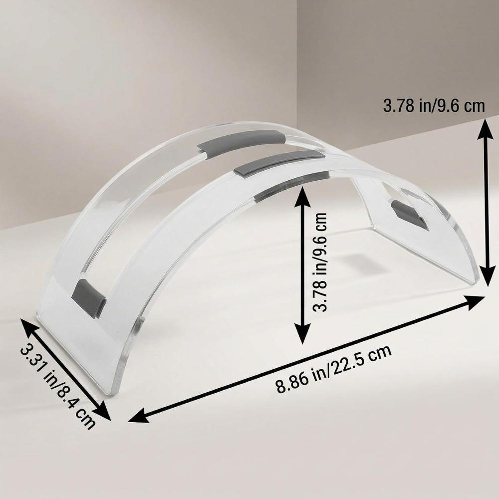 Minimalist Vertical Laptop Stand Transparent Notebook Dock Invisible Acrylic Laptop Stand Travel