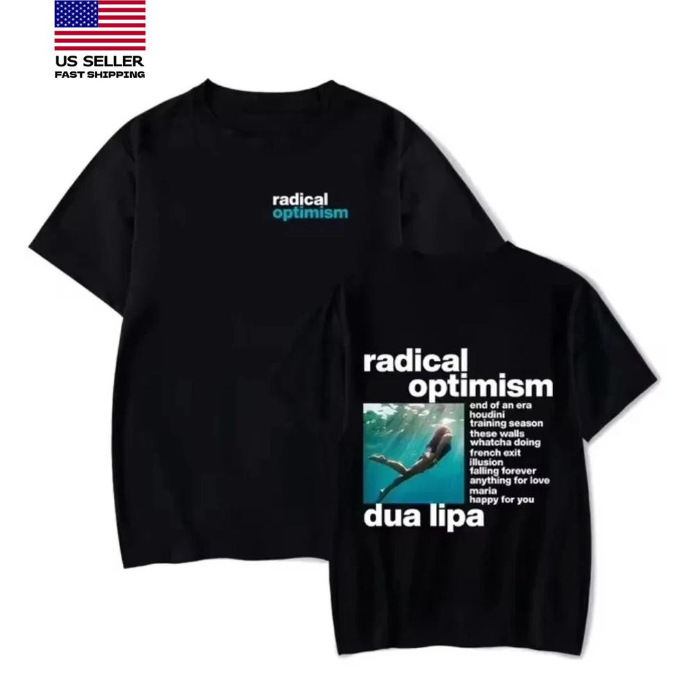 

Новая одежда Дуа Липа Футболка Y2K Тур Радикальный Оптимизм Мужская Женская 2025 Унисекс Футболка XXXL