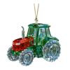 Faux Crystal Construction Truck Ornament Christmas Tree Colorful 2D Flat Acrylic Construction Vehicle Hanging Decoration Pendant