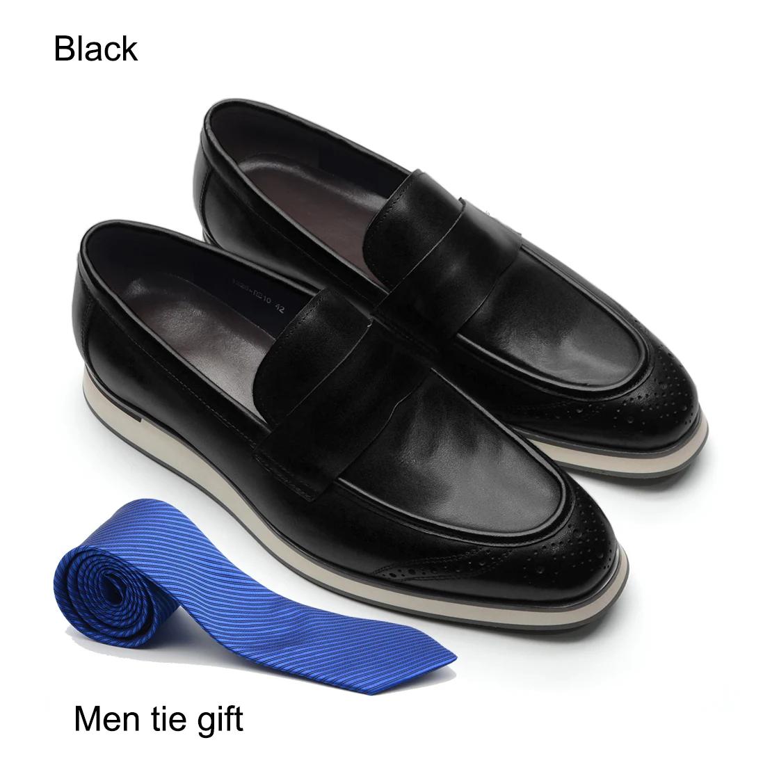 

Классические мужские туфли-пенни-лоферы из натуральной кожи, слипоны, повседневные кроссовки, мокасины, обувь для путешествий для мужчин, формальная обувь 46 чёрный
