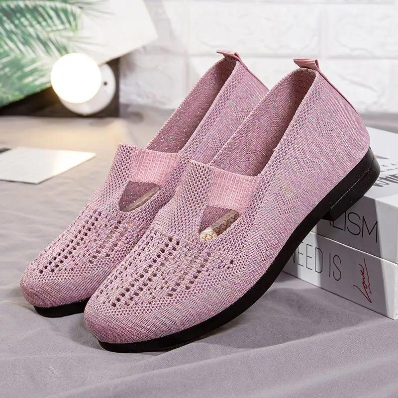 Fashion New In Original Flat Breathable Women's Shoes Korean Aesthetic Walking Cheap Trends 2025 High Quality 39 Casual Ladies Footwear