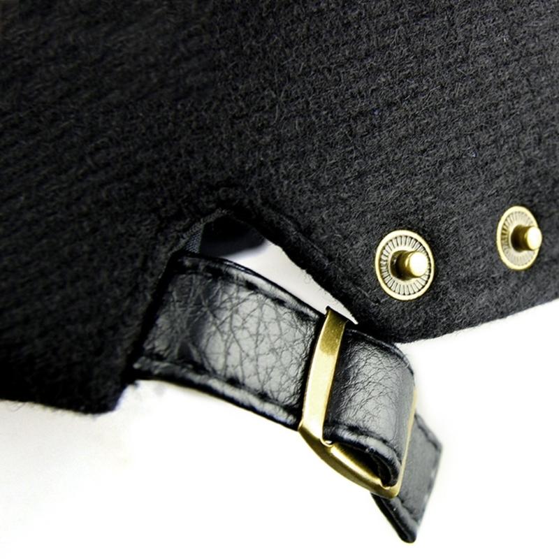 Newsboy Hats for Men Wool Blends Flat Cap Adjustable Ivy Driving Gatsby Hat