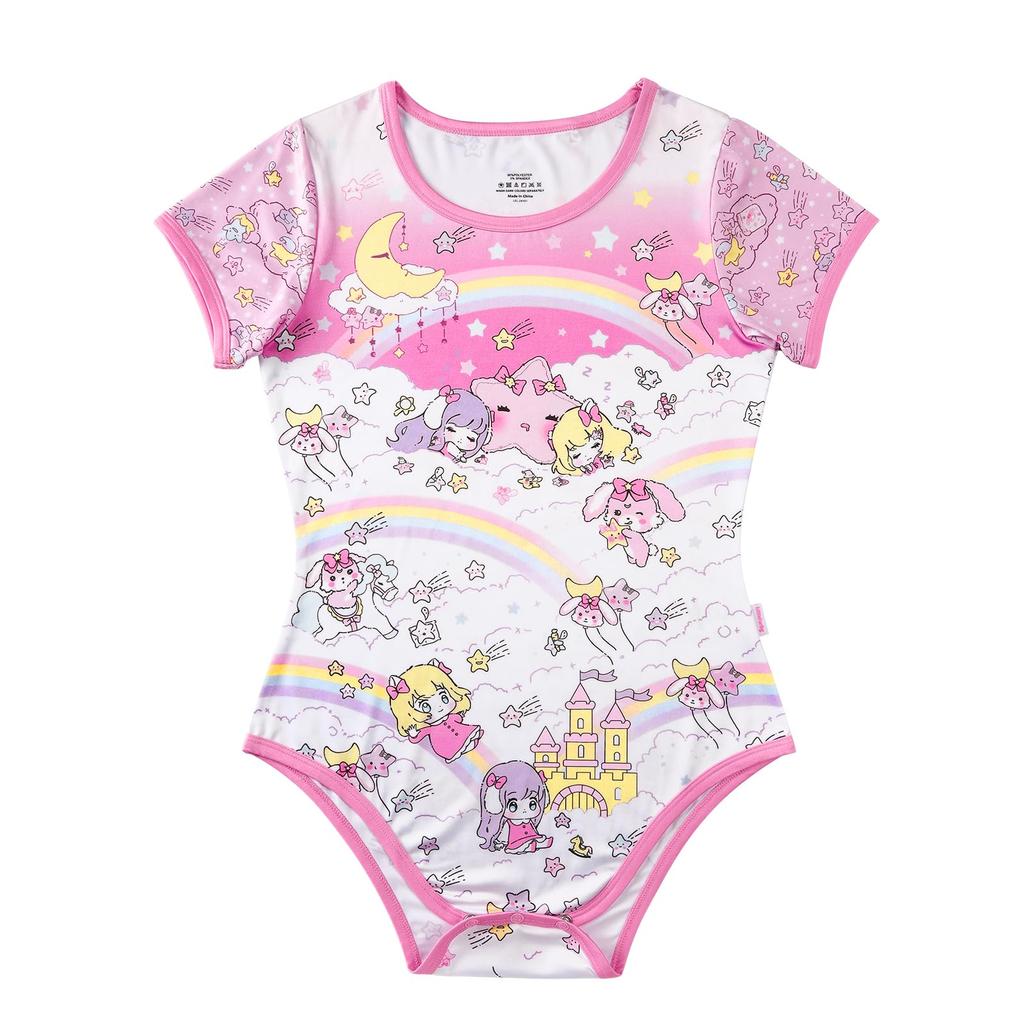 [LittleForBig] Adult Romper Pajamas [Little Fairies from Dreamland] Smooth and Silky Bodysuit, Size XL