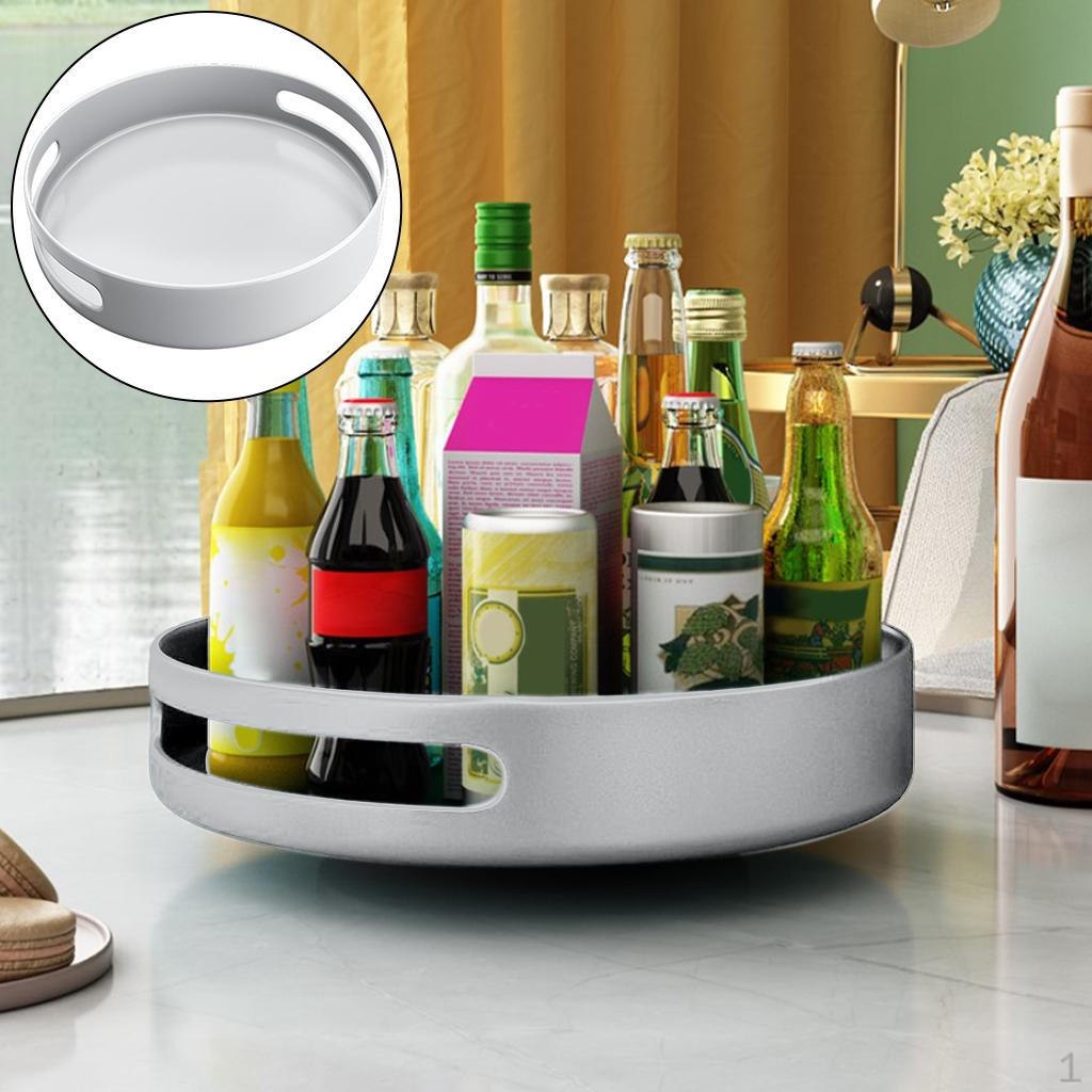 Поворотный столик вращающаяся подставка органайзер для кухонной столешницы ванной комнаты полка белый 1600₽