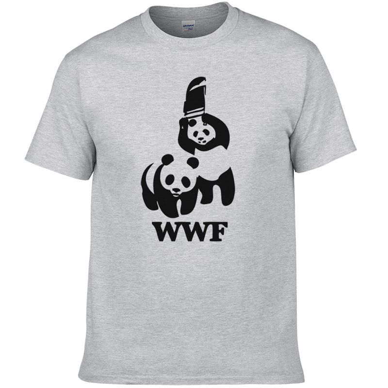 Panda Comedy Short Sleeve Cool Camiseta T Shirt Men T Shirt Summer Fashion Funny T-shirt #188
