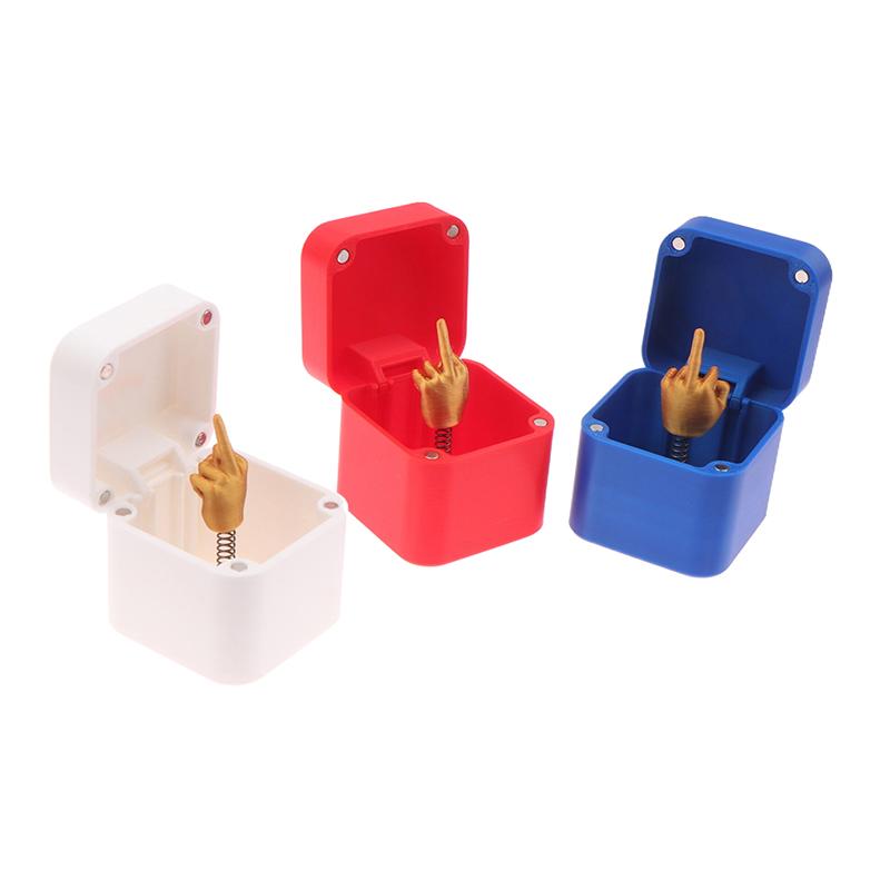 1 Bucată Imprimare 3D Deget Mijlociu Cutii Cadou de Crăciun Deget Mijlociu în Cutie Artizanat Decorativ Creativ Amuzant Joc de Familie Cadou Jucărie