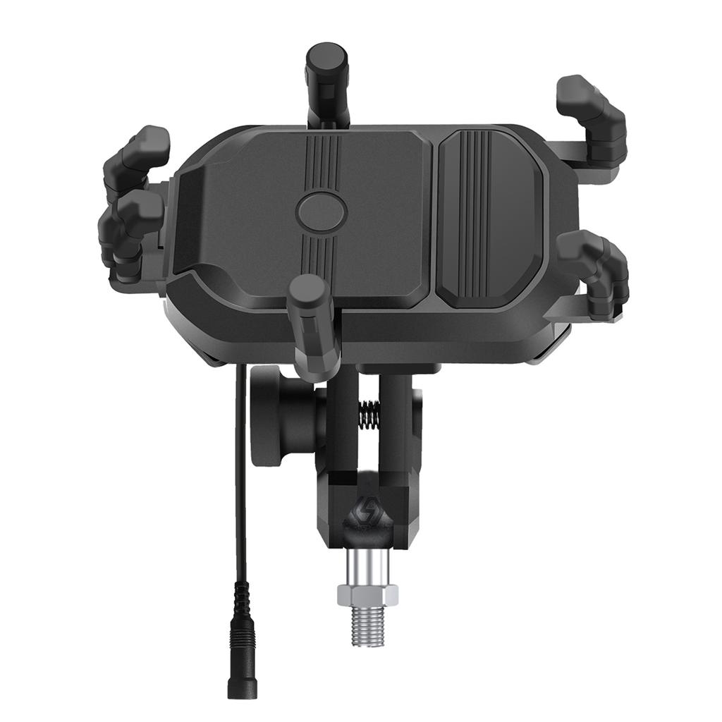 Ball Head Model, Motorcycle Phone Holder, 15W Wireless Fast Charging Phone Holder, Rain Proof and Anti-shake Takeaway Navigation Holder