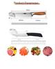 WXCOO Stainless Steel Professional Chef Knife Cooking Meat Cleaver Fruit Peeler Multifunctional 7" Fish Cutting Kitchen Knife