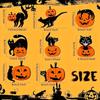 Wooden Halloween Decorations Hanging Pumpkin Black Cat Ornaments Set for Wall Party Decor Spooky Festival Home Accessories