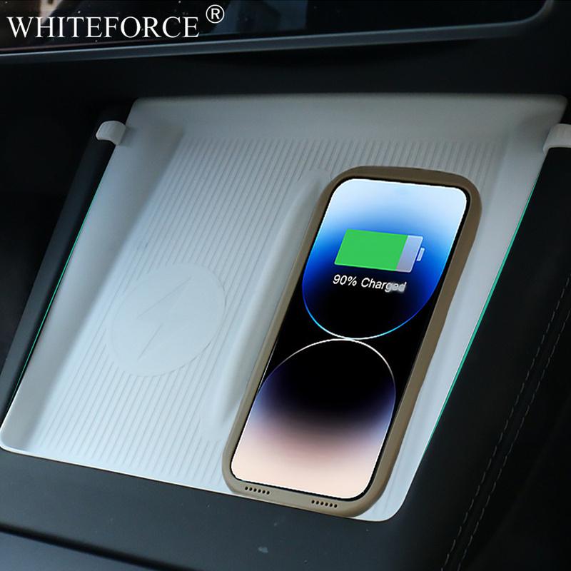 For Tesla Model Y Juniper Wireless Charging Silicone Mat Model 3 Highland Wireless Charging Food-grade Silicone Anti-slip Mat