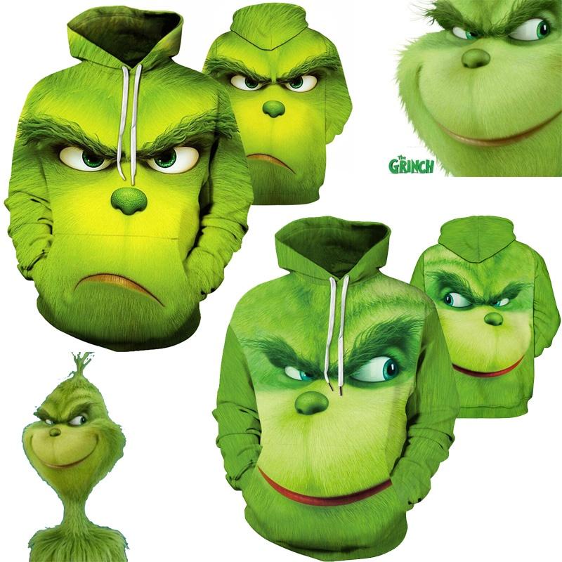 Rascal Green Monster The Grinch Men's Hoodie Jacket Featuring Soft And Breathable Material For Comfortable Wear
