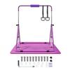 Gymnastic Bars for Kids, 63.5 Kg Capacity Folding Training Kip Bar with Mat, Adjustable Height Gymnastic Horizontal Bar for Home, Training Equipment