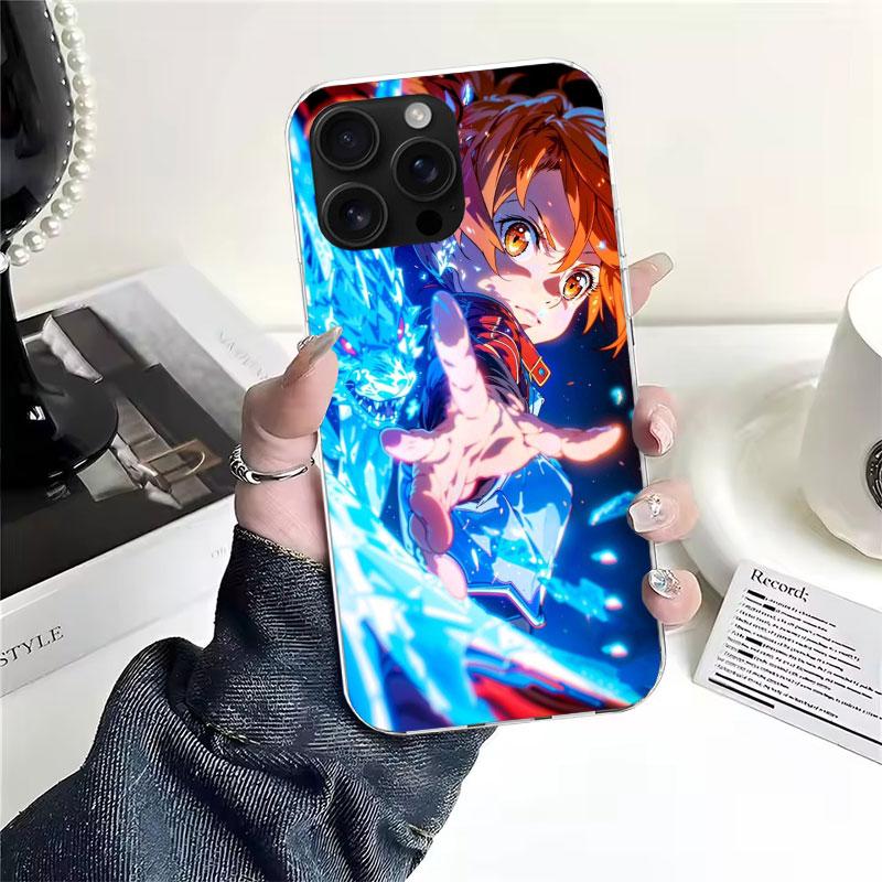 Sword Art Online Yuuki Asuna Soft Phone Case For IPhone 11 17 Air 16E 16 Pro Max 15 + 14 Plus 13 Mini 12 Apple 7 SE 8 Fundas Coq
