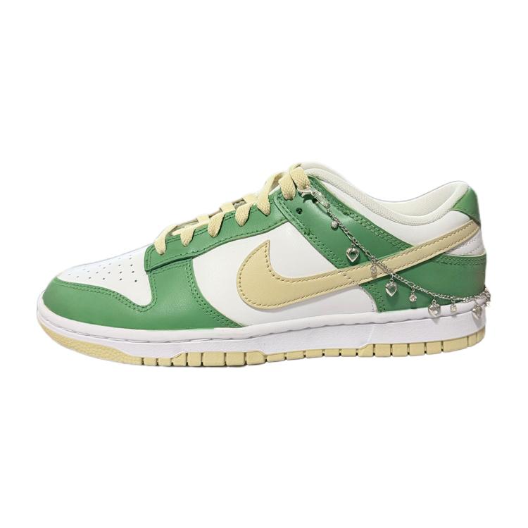 

Nike Dunk Bubble Liquor Abrasion Resistant Low top Skateboard Shoes Men s White Green DV0833-100(Team48-) 41