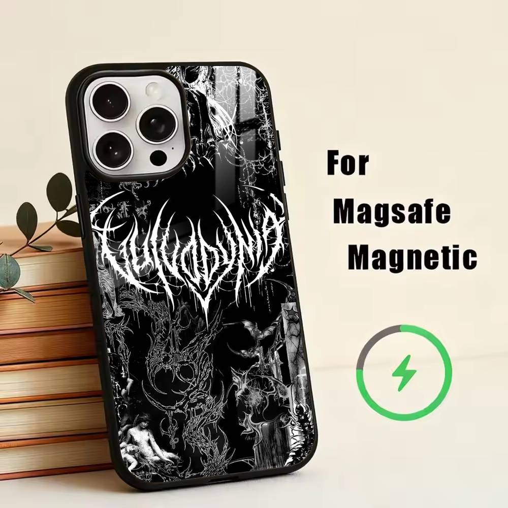 

Gothic Sigilism Cross Phone Case For iPhone17,16,15,14,13,12,11 Plus,Pro Magnetic For Magsafe Wireless Charging iPhone17Pro