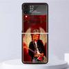 Retro Singer Kurt Cobain Shockproof Case For Samsung Galaxy Z Flip 7 6 5 4 3 5G Phone Cover Z Flip3 Flip4 Flip5 Flip6 Flip7 Shel