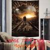 Fashion Roleplaying Adventure Gaming Cool Metro Exodus Serise Tapestry Decoration Bedroom Dormitory Background Cloth Tapestry