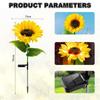 Solar Sunflower Light Waterproof Street Lights Outdoor Warm White Led Chrismas Deco Automatic Control Sensor For Sun Flower Lamp