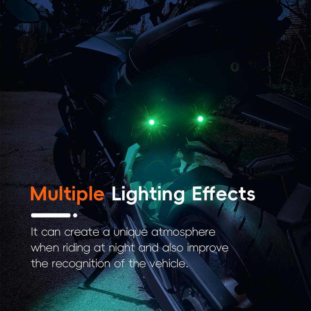 2PCS Motorcycle LED Eagle Eye Spotlight Lamp 10-32V Fog Lamp High Power 3W Headlight Driving Light for Car Motor Accessories
