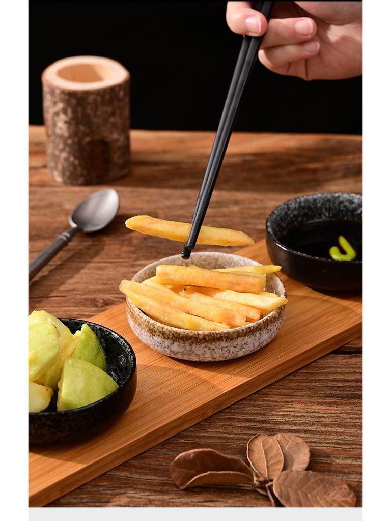 Japanisches Keramik-Dip- & Sojasaucen-Schälchen-Set - Snackteller & Geschirr