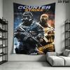 Counter-Strike 2 Wall Hanging Printed Fabric Blanket Decorative Tapestries for Bedroom Living Room Home Decor