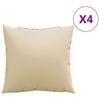 VidaXL Sofa Cushions Set of 4 Beige 50x50 Cm Fabric 360384