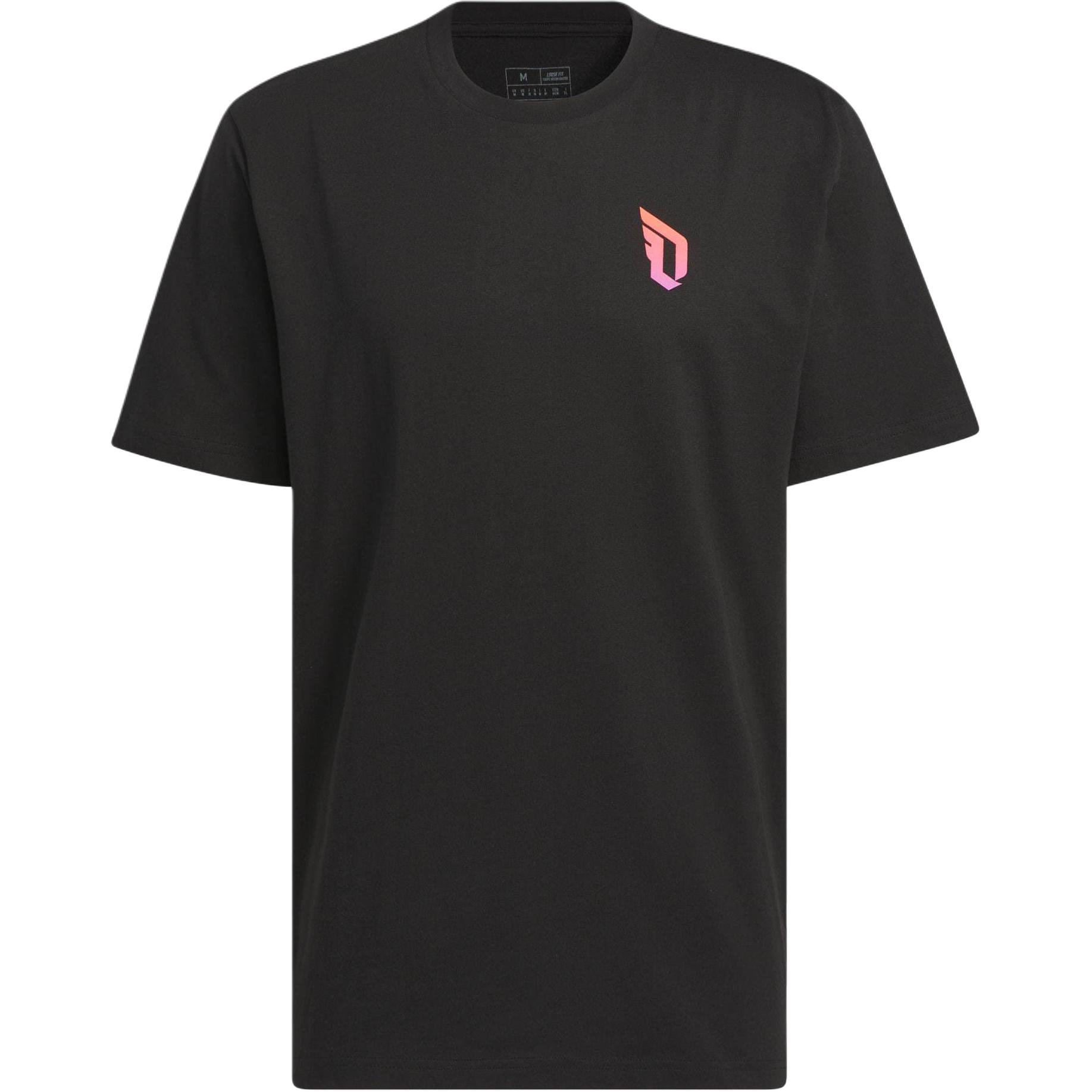 Adidas Damian Lillard Foundation T Shirt T Shirt Men s Black IW7846 L