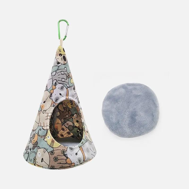 

Подвесной гамак для домашних животных, теплое гнездо, кровать, съемная моющаяся клетка для попугая, птичья клетка, окунь для попугая, хомяка, аксессуары для дома