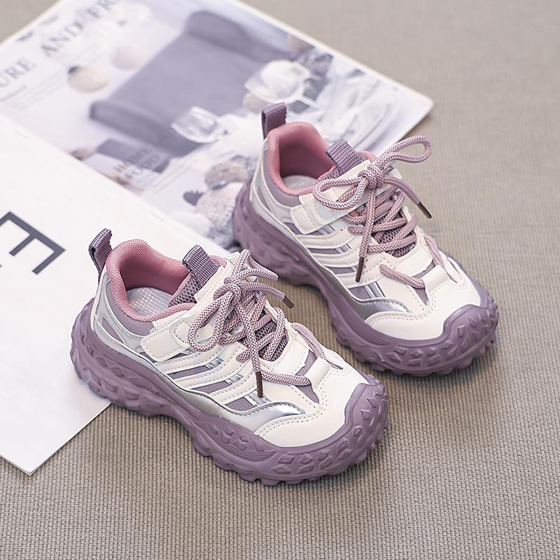 Stylish sneakers for older children2026New Spring/Summer Single-Layer Boys' Running Shoes and Girls' Tire-Style Casual Shoes