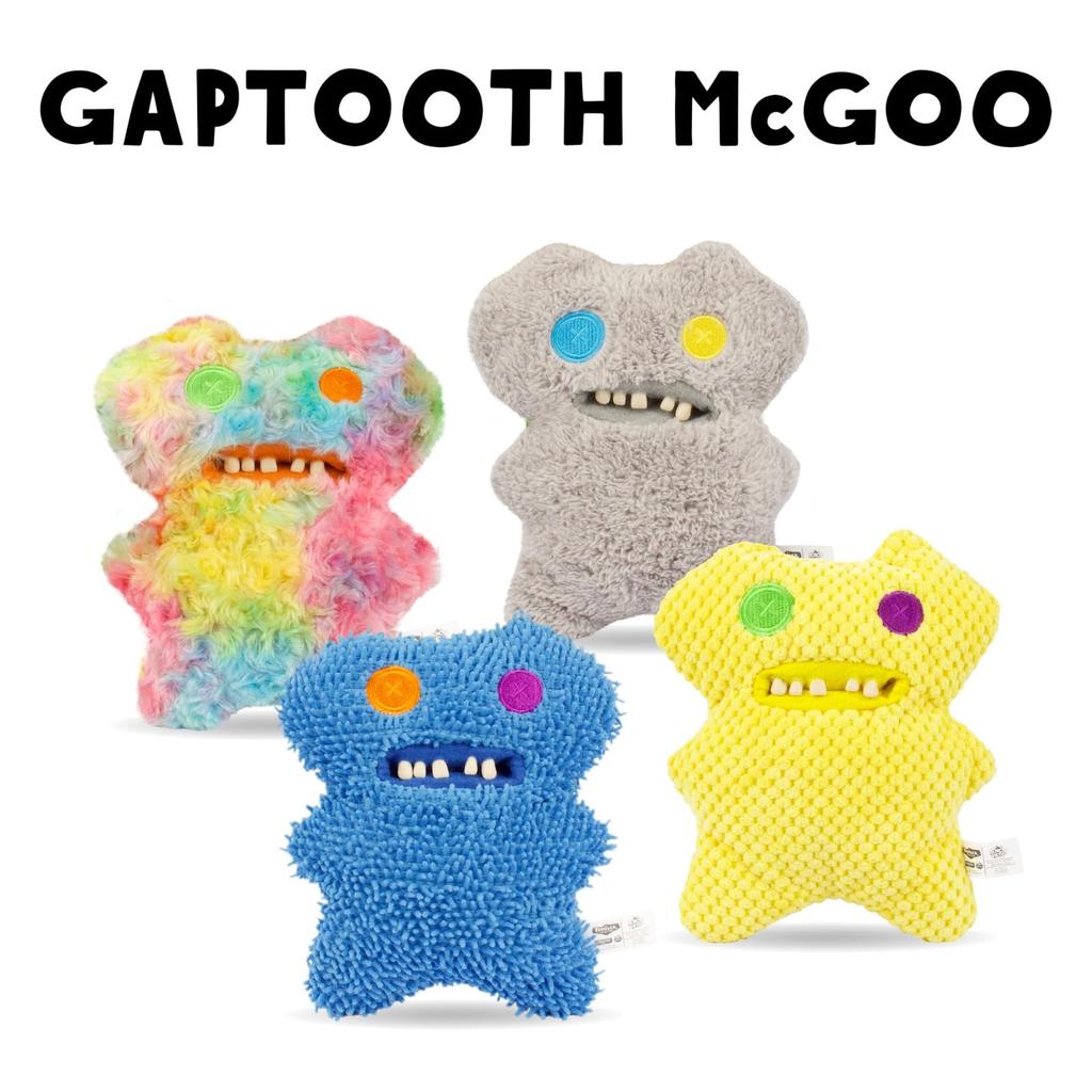 FUGGLER Gaptooth Blue Squeaky Dog Authentic Toy,