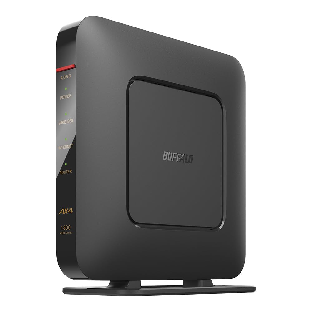 

Buffalo WiFi Router Wireless LAN 6 11ax 11ac AX1800 Japanese Manufacturer LAN Cable Included confirmed for iPhone 16e 16 15 14 Nintendo Switch Eco