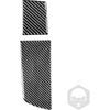 RRX Real Carbon Fiber Armrest Storage Cup Holder Gears Panel Protective Cover Molding Trims Sticker Accessories for 2014 2015 2016 2017 2018 