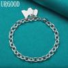 925 Sterling Silver Pendant Bracelet for Women and Men's Fashion Jewelry