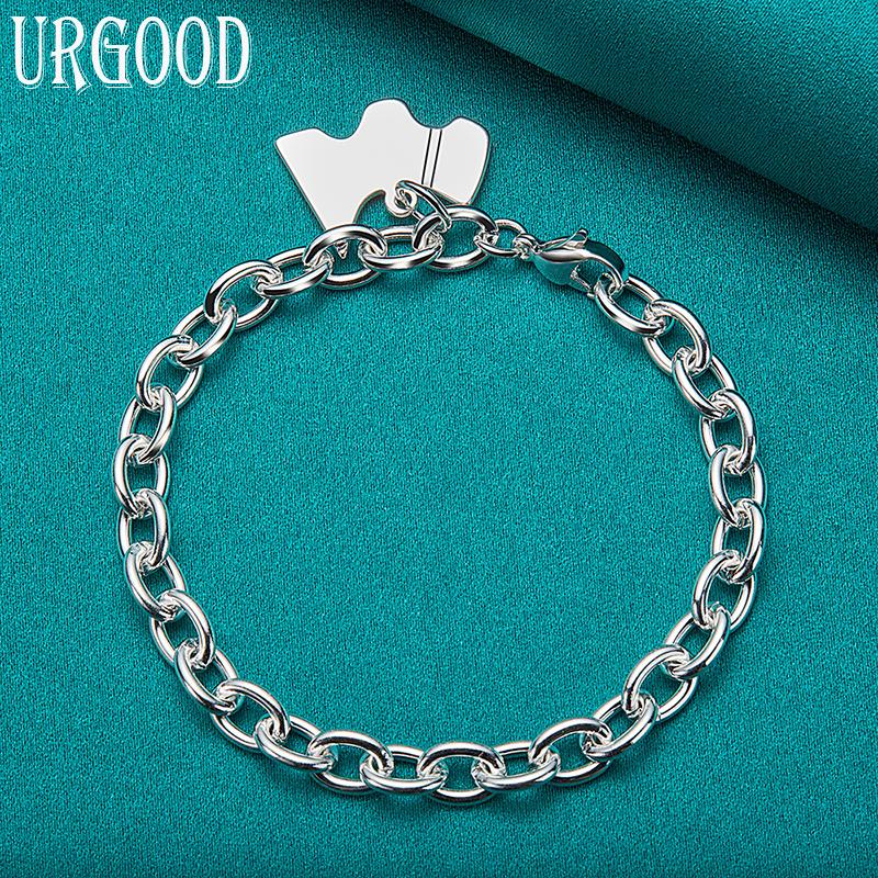 925 Sterling Silver Pendant Bracelet for Women and Men's Fashion Jewelry