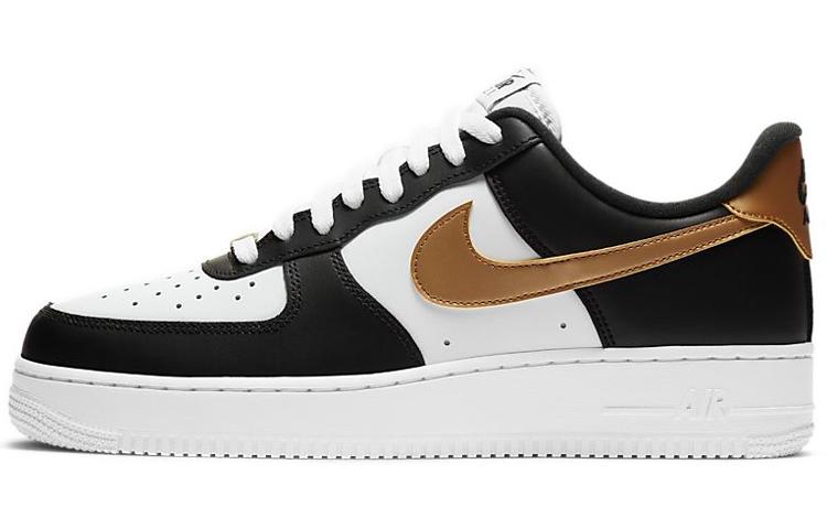 

Nike Air Force 1 Low Black White Metallic Gold CZ9189-001 43