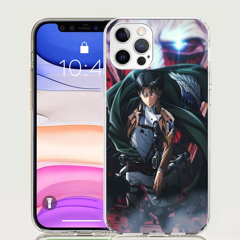 Attack-Titan Levi Phone Case For iPhone 17 Air 16 15 Plus 11 14 Pro Max 13 Mini 12 7 8 + SE Pattern Art Customized Cover 17 Air