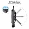 New Portable Mini Desk Fan USB Rechargeable Fan 180° Tilt Folding Personal Fan With Power Display 5 Speeds Ultra Quiet Table