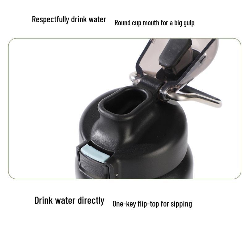 Large Capacity 304 Stainless Steel Vacuum Thermos Cup for Car & Outdoor Use