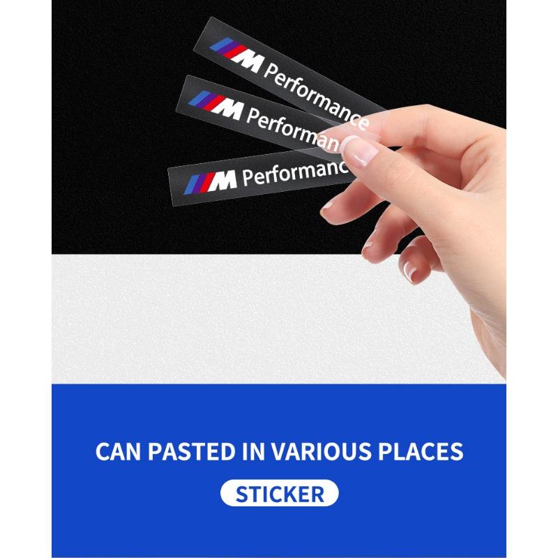 2/5/10Pcs Car Interior Random Stickers Car Steering Wheel Emblem Styling For BMW M E34 E36 E60 E90 E46 E39 E70 F10 F20 F30 X5 X6 X1 M3 M5 M6 E71 F01