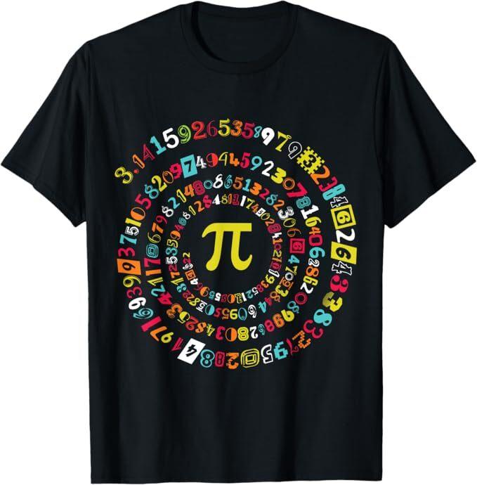 Funny Pi Day Spiral Pi Math T-Shirt