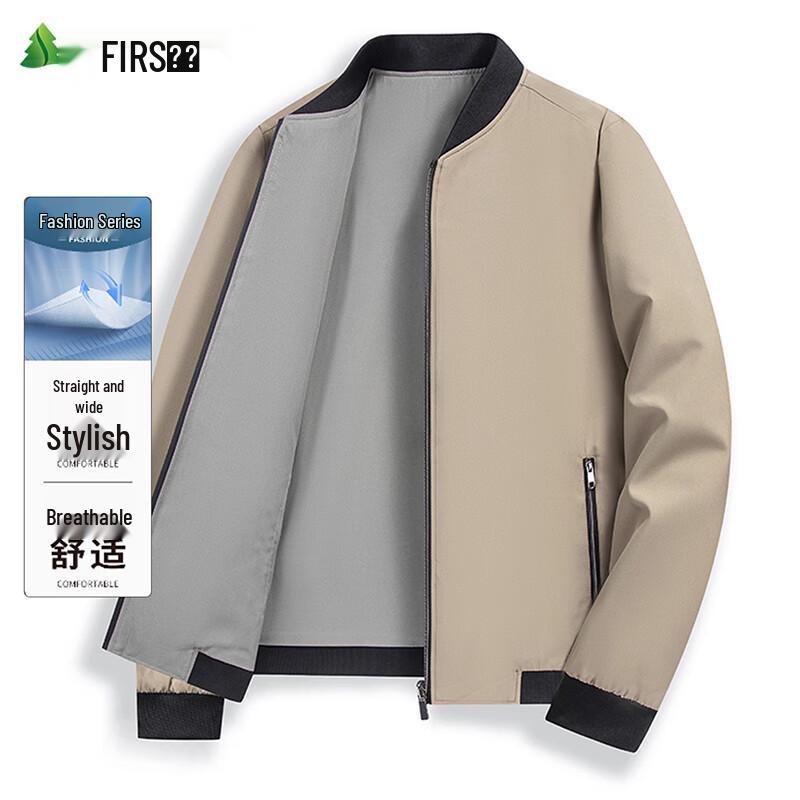 

FIRS Men s Loose Fit Baseball Collar Jacket 4XL